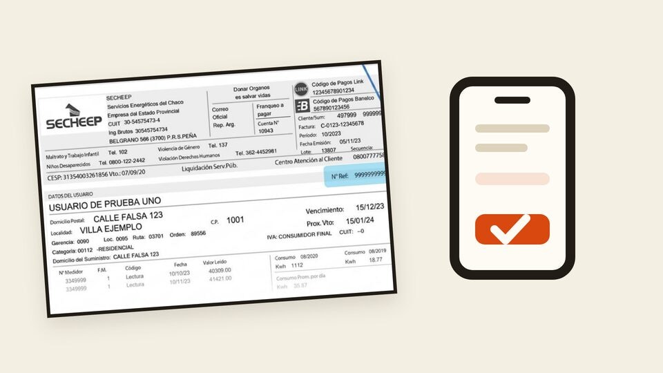 Vista previa: Cómo pagar la factura de SECHEEP
