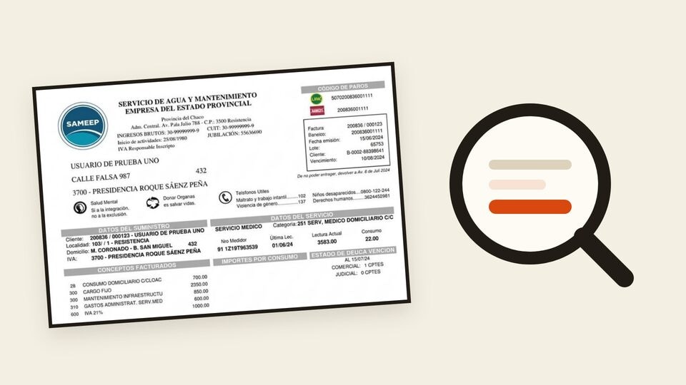 Vista previa: Cómo leer la factura de SAMEEP