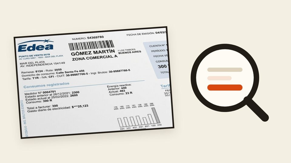 Vista previa: Cómo leer la factura de EDEA