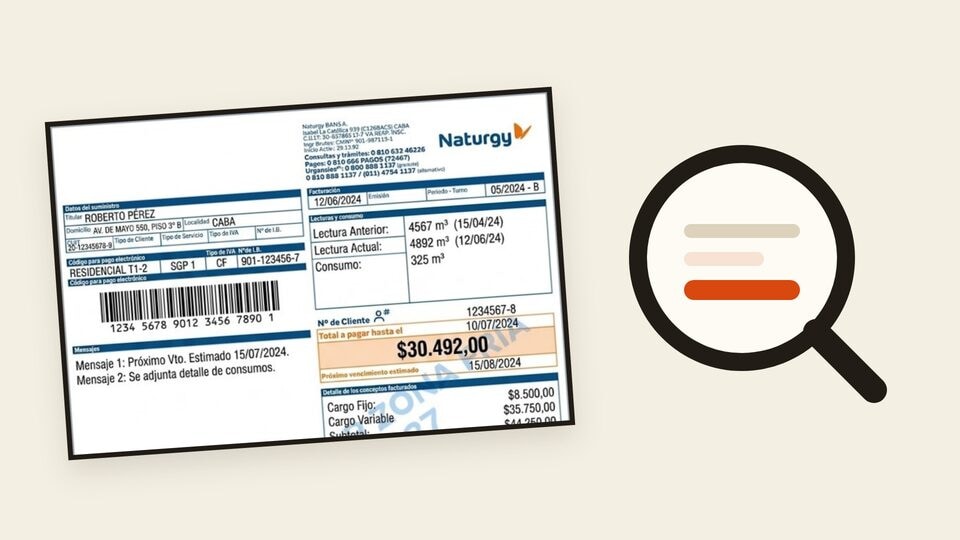 Vista previa: Cómo leer la factura de gas de Naturgy BAN
