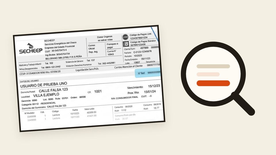 Vista previa: Cómo leer la factura de SECHEEP