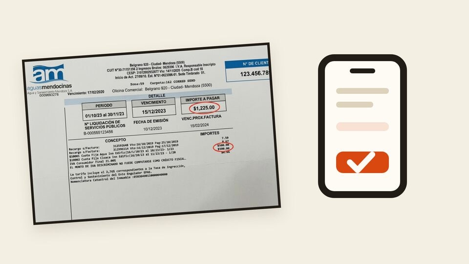Vista previa: Cómo pagar la factura de AYSAM