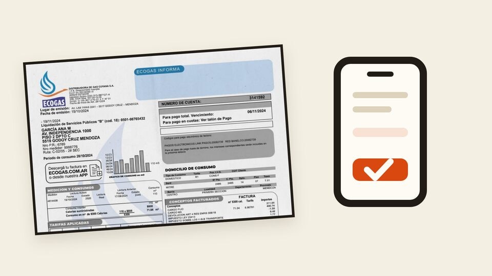 Vista previa: Cómo pagar la factura de Ecogas