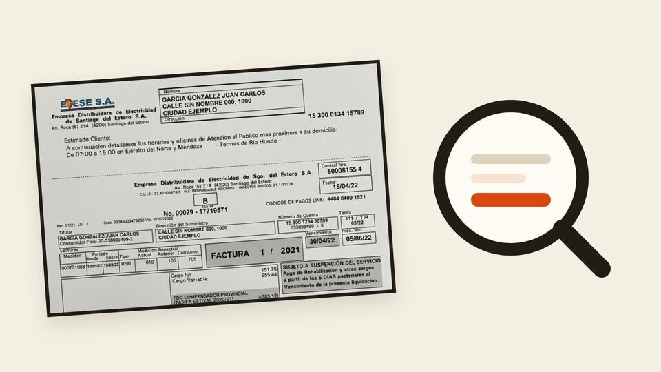 Vista previa: Cómo leer la factura de EDESE