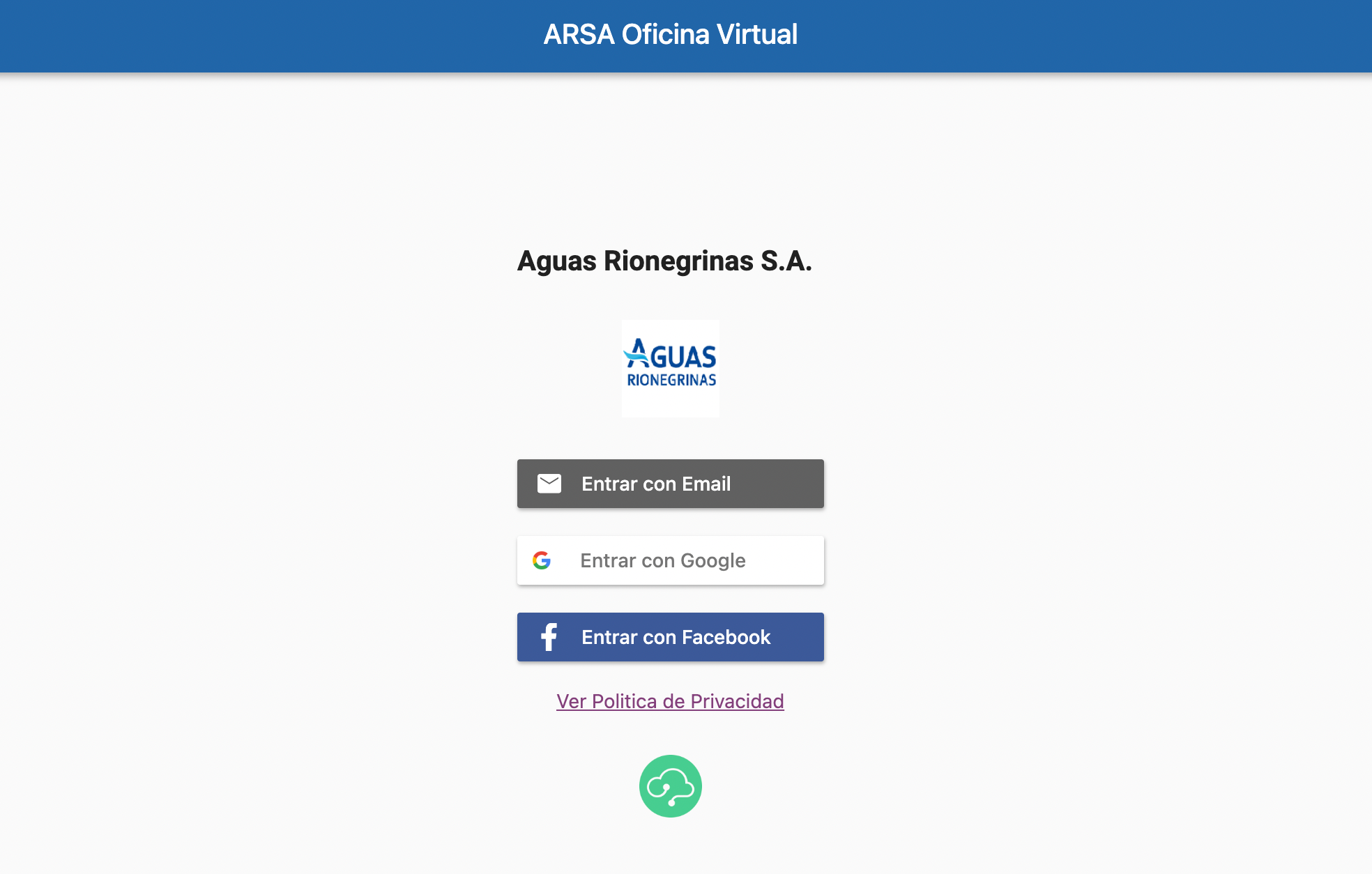 Oficina Virtual de Aguas Rionegrinas