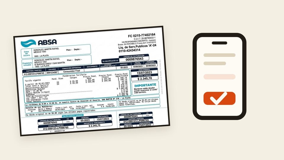Vista previa: Cómo pagar la factura de ABSA y descargar la boleta