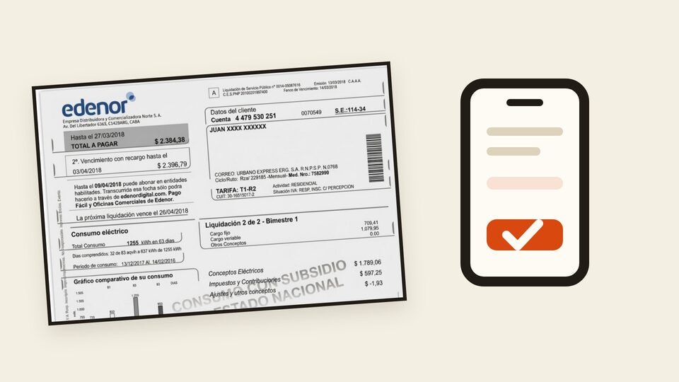 Vista previa: Cómo pagar la factura de Edenor y descargarla